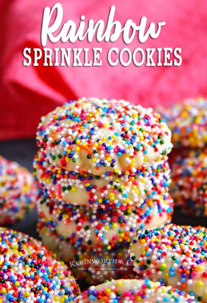 Rainbow Sprinkle Cookies - Yummi Haus