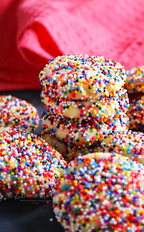 Recipe for Rainbow Sprinkle Cookies
