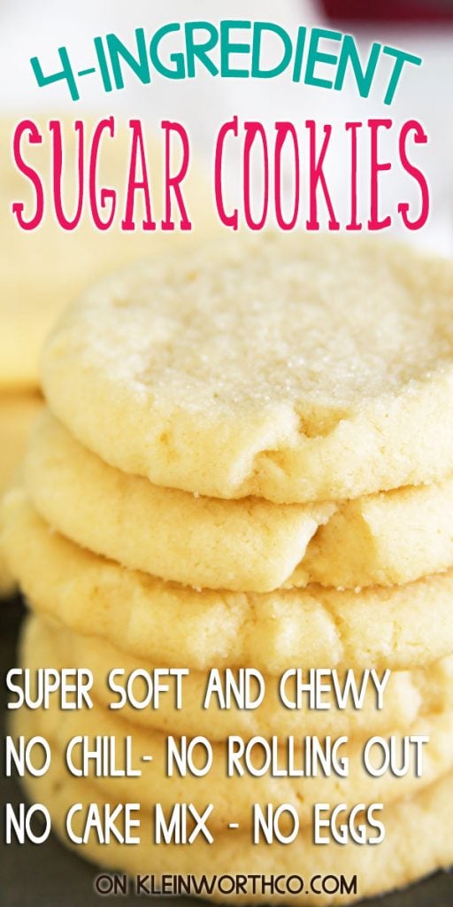 4-Ingredient Sugar Cookies