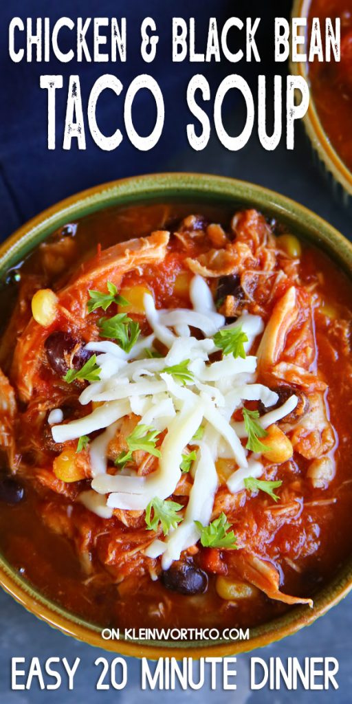 Chicken and Black Bean Taco Soup