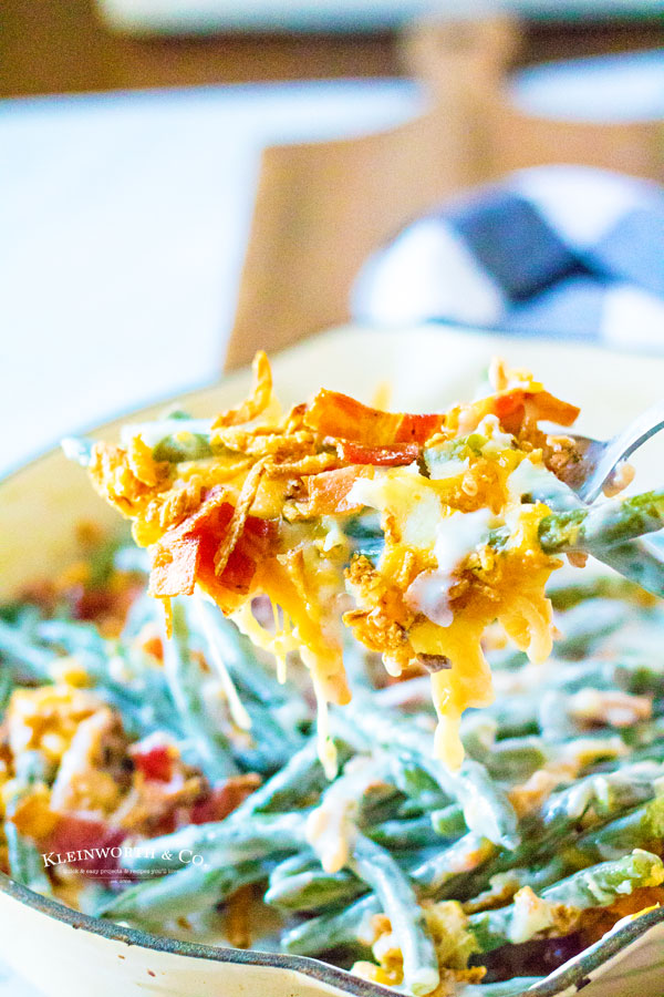 holiday side Green Bean Casserole