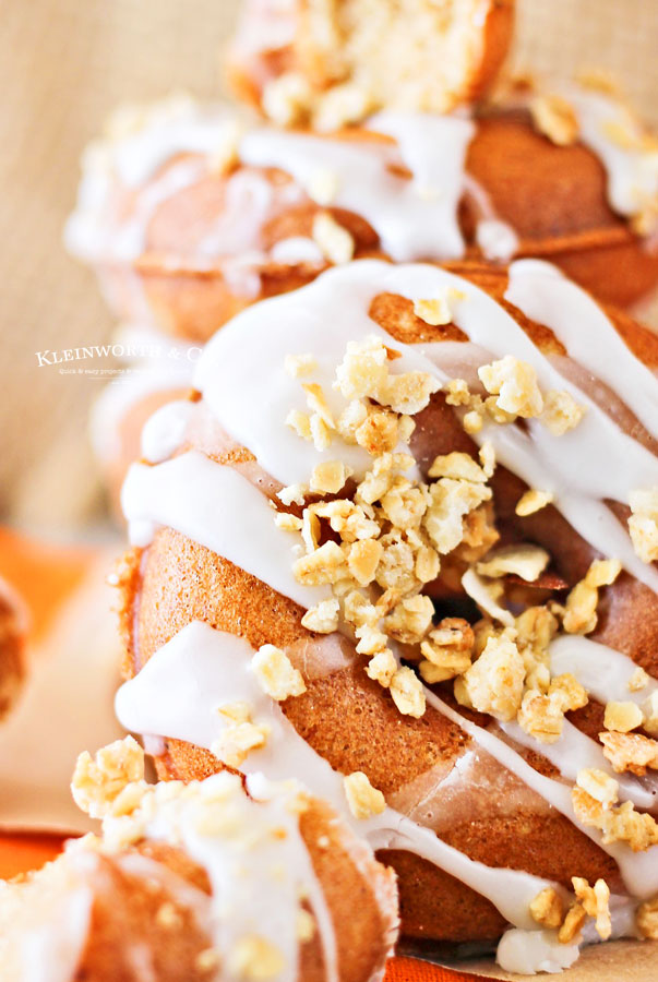 Pumpkin Donuts with Glaze