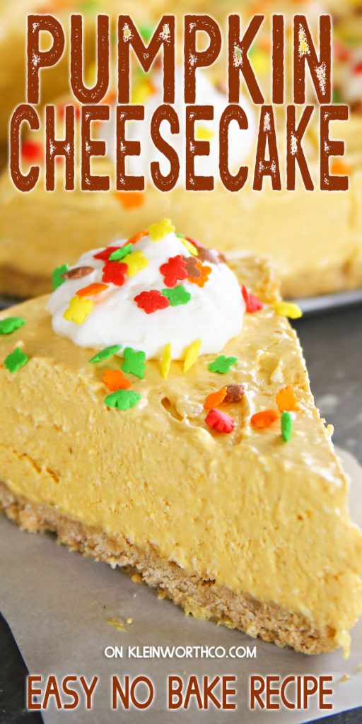 Easy No-Bake Pumpkin Cheesecake