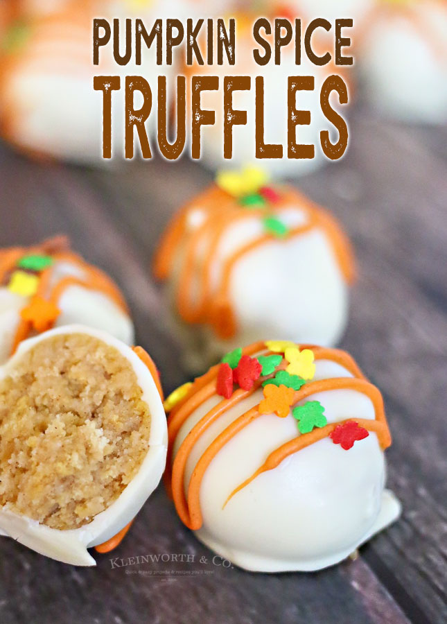 Pumpkin Spice Truffles