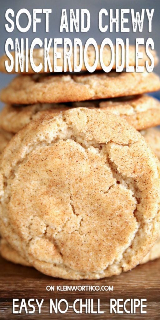 Soft and Chewy Snickerdoodle Cookie Recipe