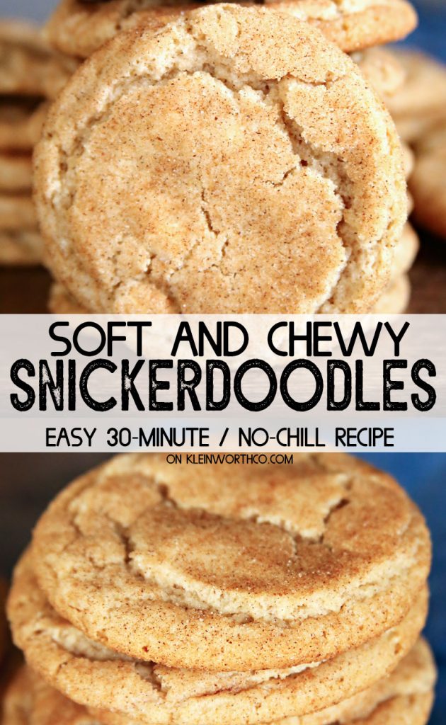 No Chill Snickerdoodle Cookie Recipe