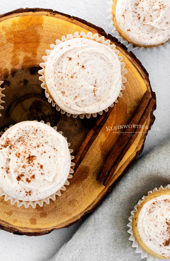 Fall Cupcakes Cinnamon Vanilla Bean