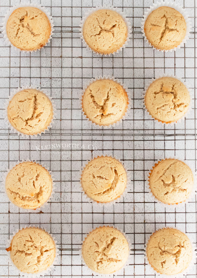 Cupcakes before frosting -Cinnamon Vanilla Bean