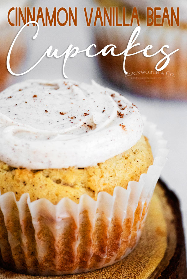 Cinnamon Vanilla Bean Cupcakes