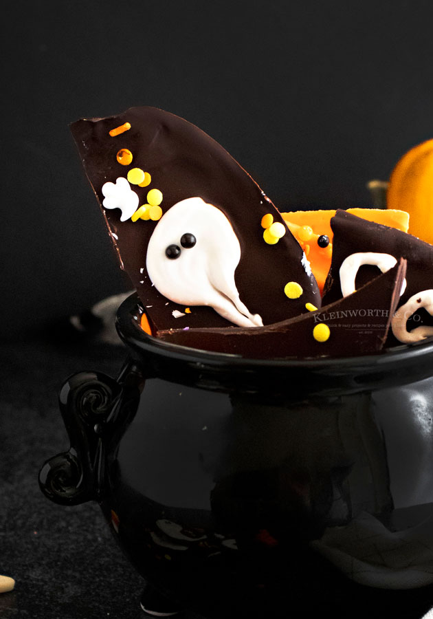 Ghost Chocolate Bark