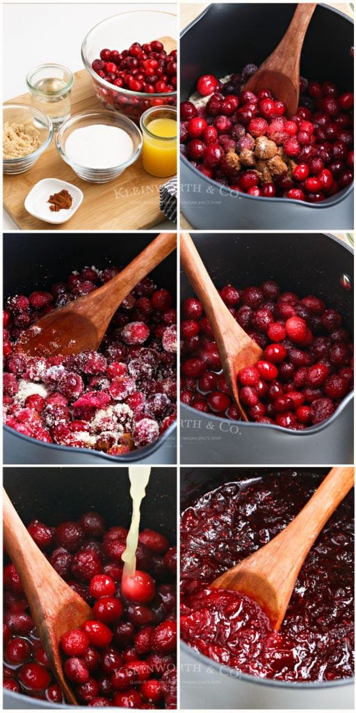 Step by step - how to make cranberry sauce