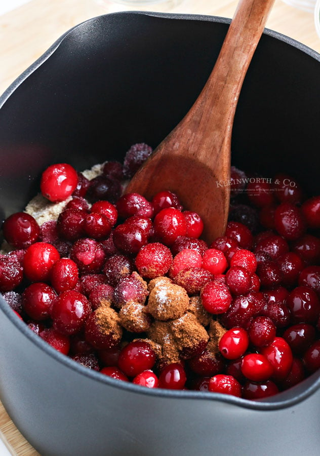 Combining Ingredients - Cranberry Sauce
