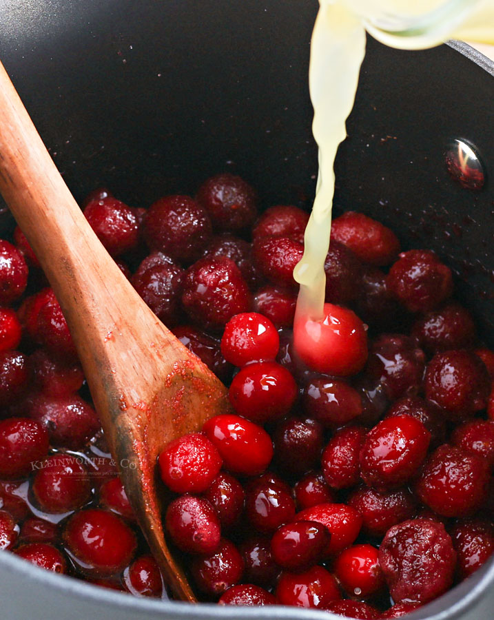 add juice - cranberry spread
