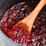 Pureed cranberry sauce