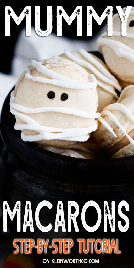 Mummy French Macarons with Maple Cinnamon Filling