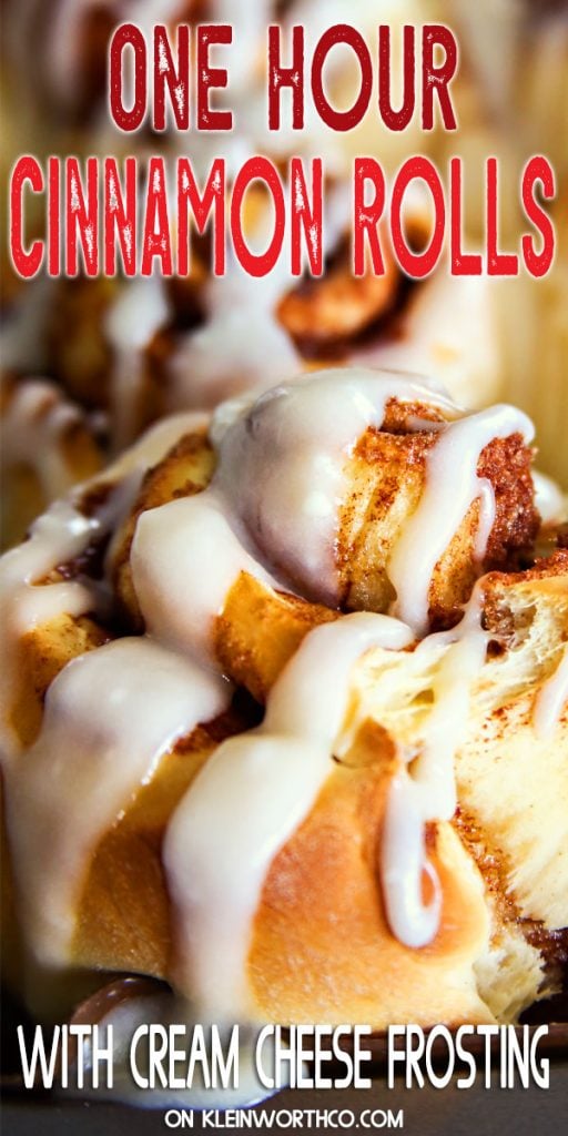 One Hour Cinnamon Rolls