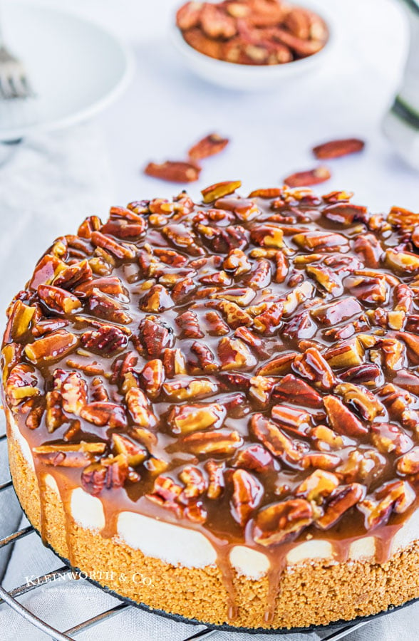 how to make No-Bake Pecan Pie Cheesecake