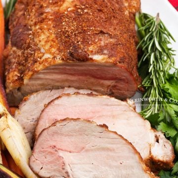 sliced pork roast