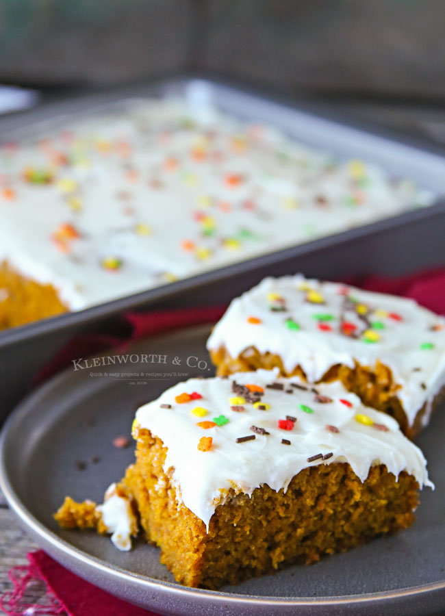 Pumpkin Cake Dessert