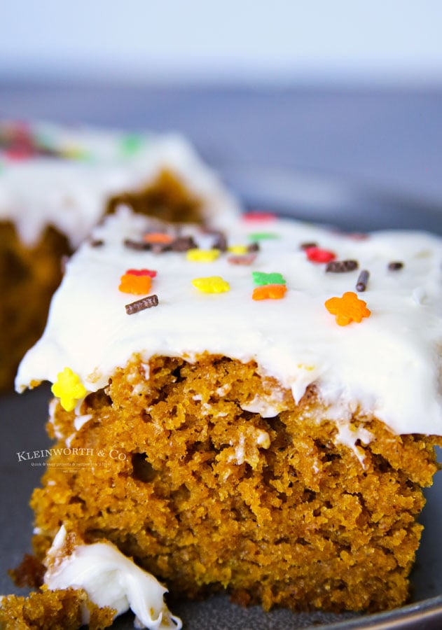 Easy Pumpkin Cake and Cream Cheese Frosting