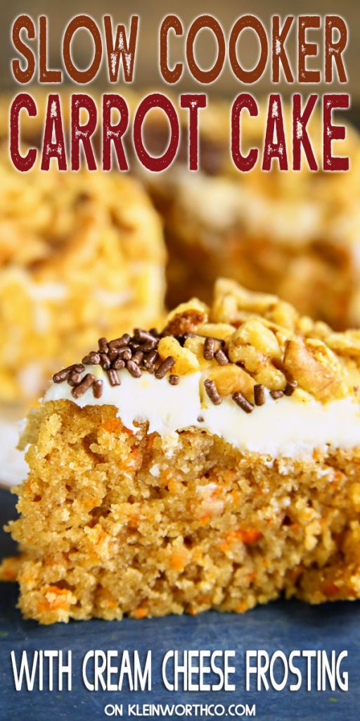 Slow Cooker Carrot Cake