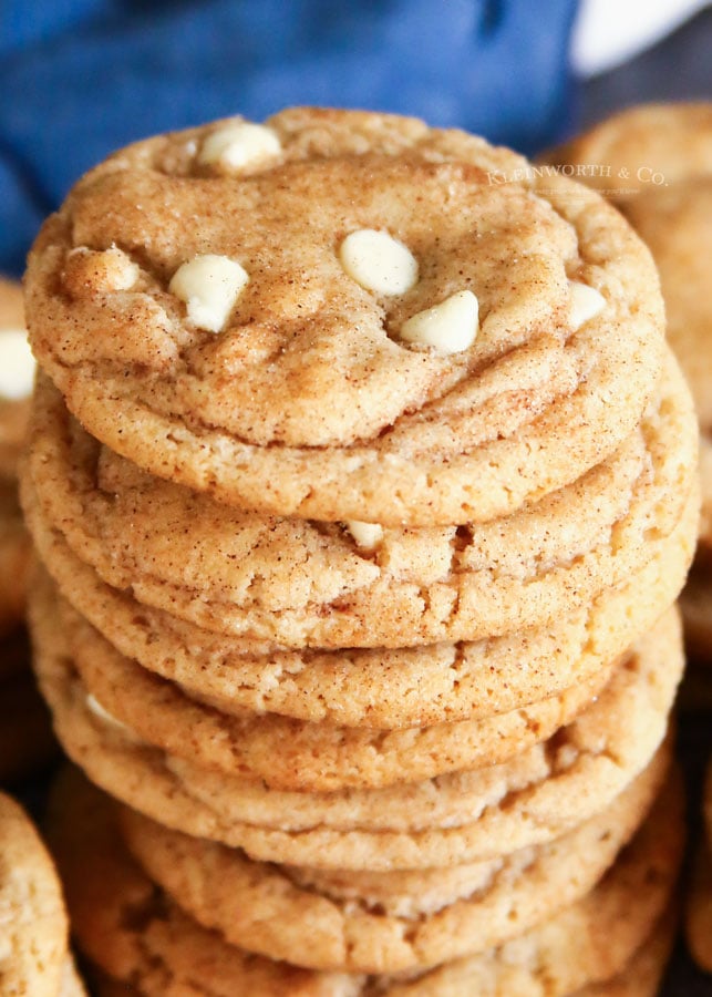 Thick White Chocolate Snickerdoodles