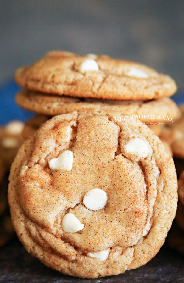 White Chocolate Snickerdoodles