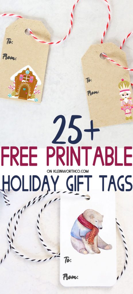 HUGE collection of FREE Christmas Gift Tags Printables