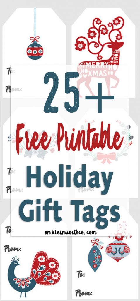 HUGE collection of FREE Christmas Gift Tags Printables