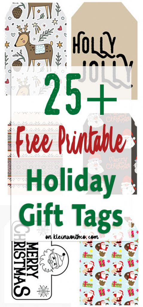 HUGE collection of FREE Christmas Gift Tags Printables