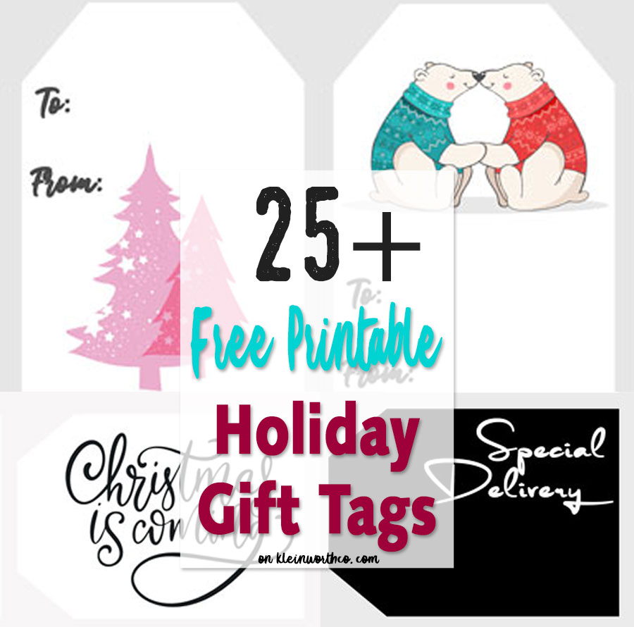 HUGE collection of FREE Christmas Gift Tags Printables