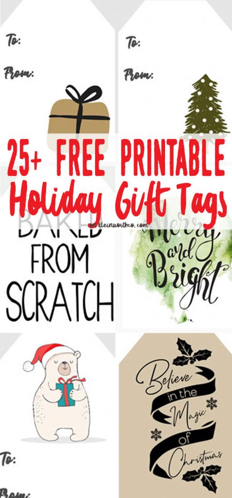 HUGE collection of FREE Christmas Gift Tags Printables