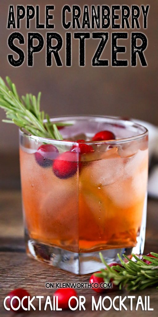 Apple Cranberry Spritzer