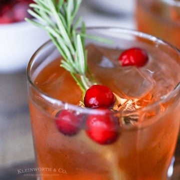 holiday drink Apple Cranberry