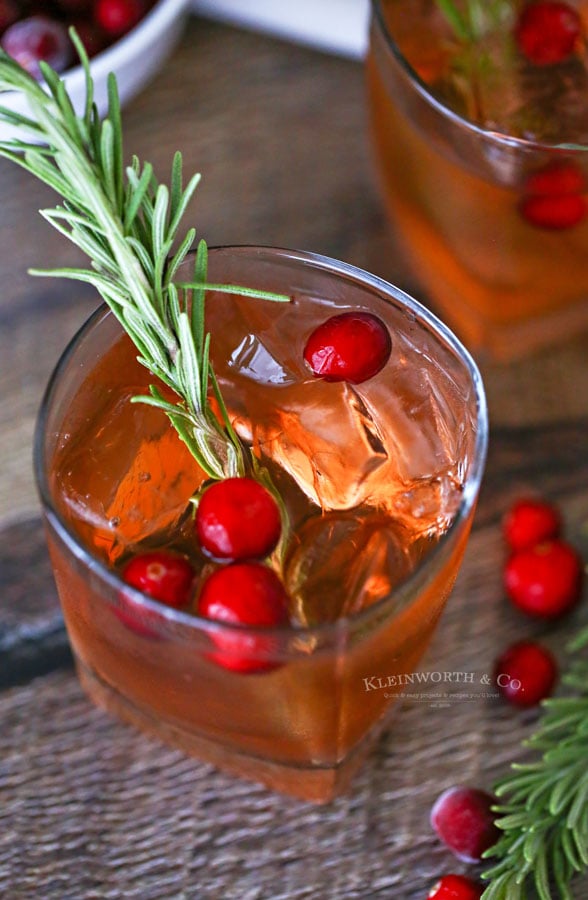 mocktail for holiday parties Apple Cranberry