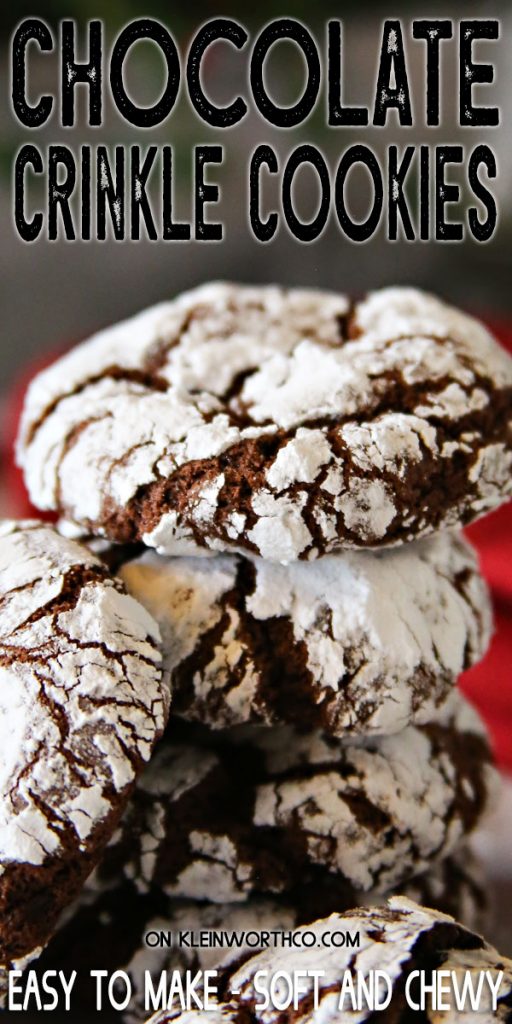 Easy Chocolate Crinkle Cookies