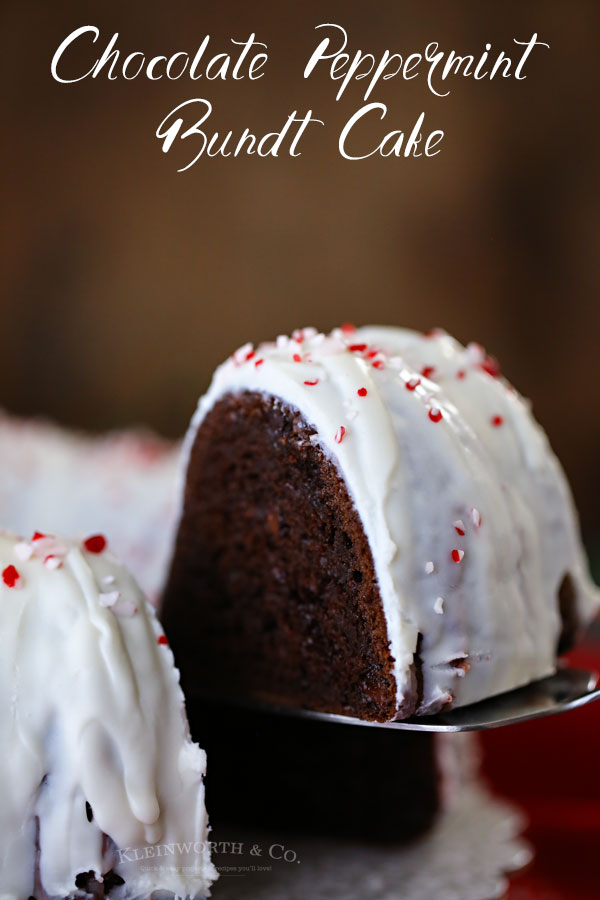 Chocolate Peppermint Bundt Cake