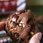 Soft & Chewy Chocolate Pretzel Brownie Cookies