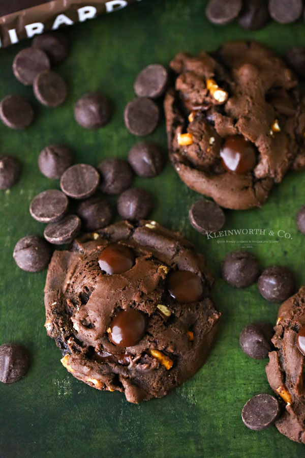 Recipe for Pretzel Brownie Cookies