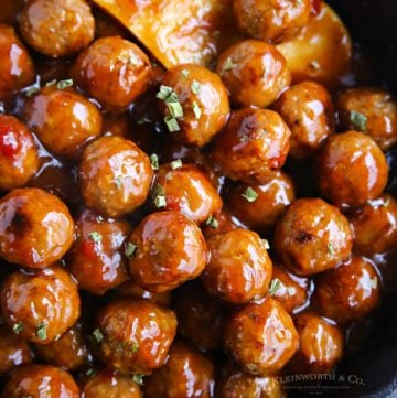 20 minute stovetop cranberry turkey meatballs