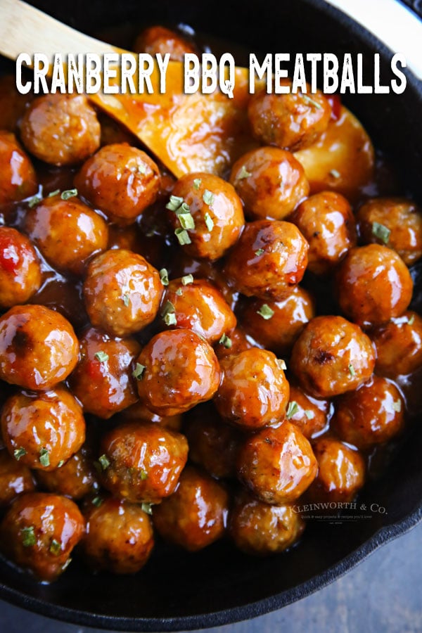 Cranberry BBQ Meatballs