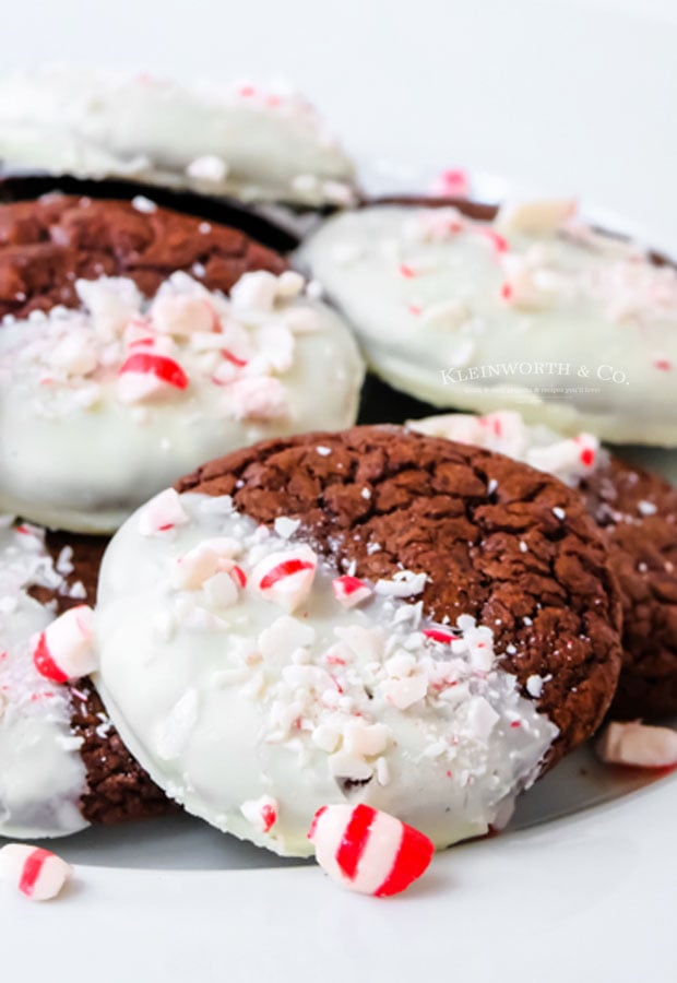 cookies sprinkled with peppermint candy
