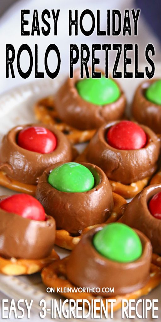 Easy Holiday Rolo Pretzels