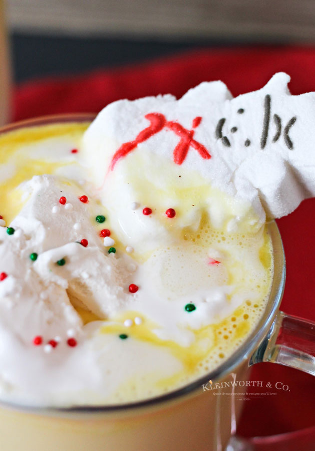 How to make Eggnog Hot Chocolate