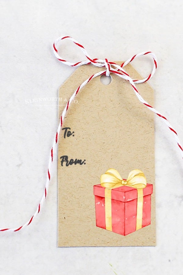 vert - free printable - gift tags