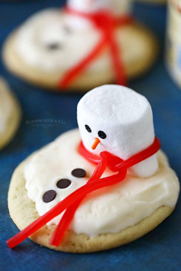 How to make Melting Snowman Frosted Cookies