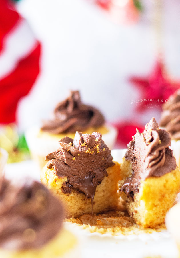 cupcakes filled with nutella