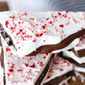 classic peppermint bark with oreos