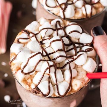 Recipe for Peppermint Hot Chocolate in the Instant Pot