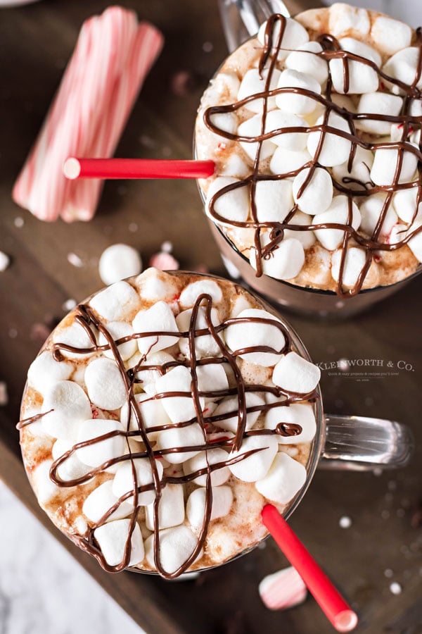 Spiked Peppermint Hot Chocolate Recipe